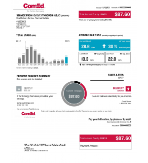 Utility Statement, ComEd